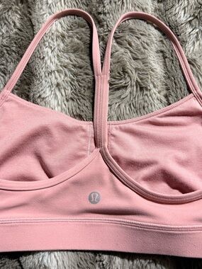 lululemon athletica Dusty Pink Strappy Sports Bra